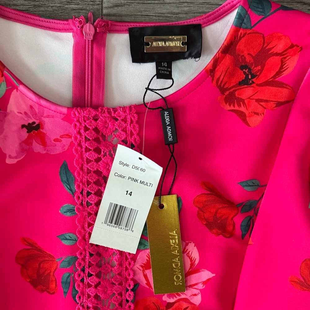 Alexia Admor Pink Floral Mini Dress - Picture 5 of 11